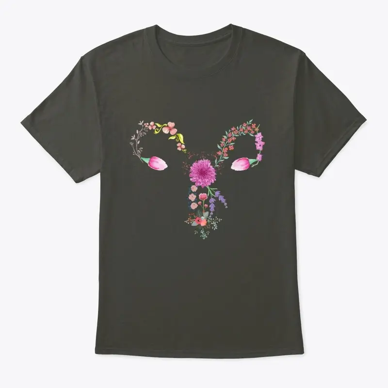 Floral Uterus Unisex Tee